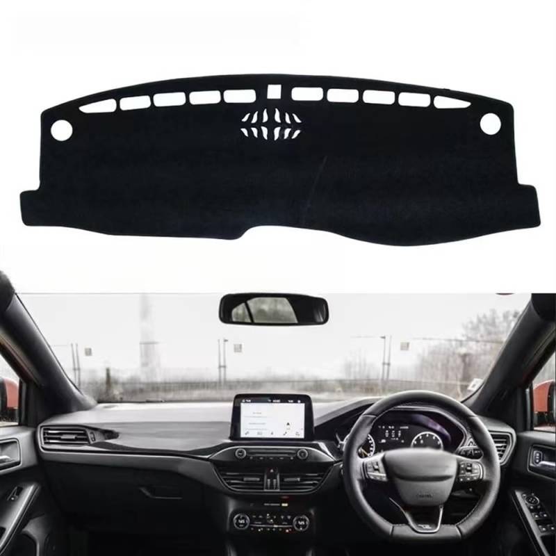 Armaturenbrett-Montagematte Flanell Für Ford Für Focus 4 2019 2020 Für MK4 Dashboard Cover Schützen Pad Auto Dash Board Sonnenschirm Teppich Dashmat Kissen von WSNZYT