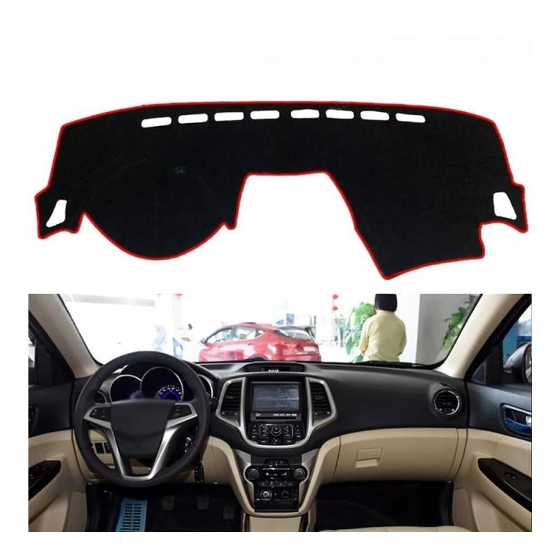 Armaturenbrett-Montagematte Für Changan Für Eado 2012-2015 Auto Zubehör Dash Board Sonnenschirm Teppich Dashmat Dashboard Cover Schützen Pad von WSNZYT