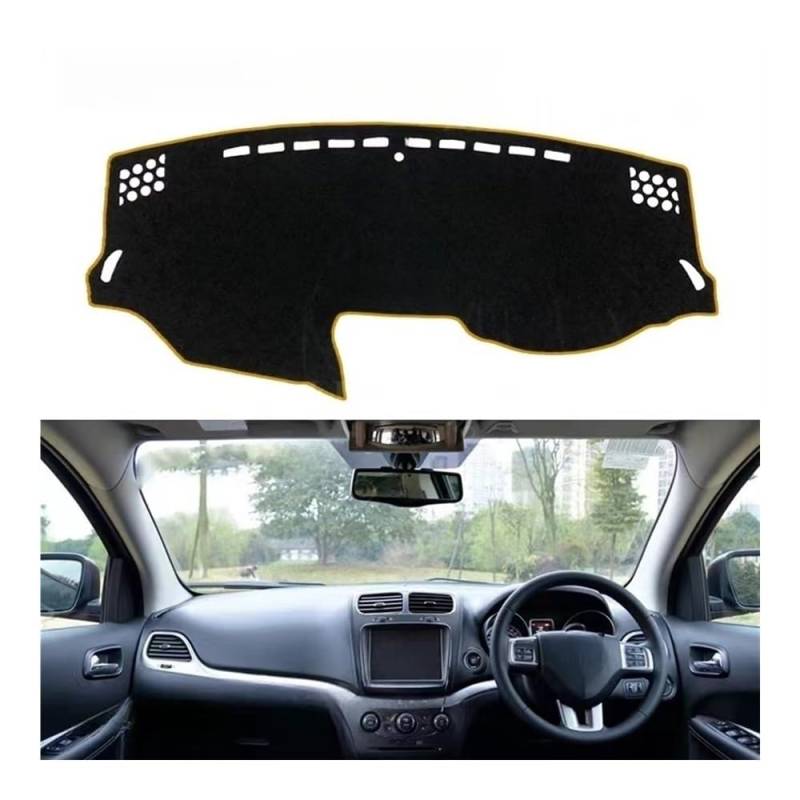 Armaturenbrett-Montagematte Für Für Journey Für Fiat Für Freemont 2009-2016 Auto Zubehör Sonnenschirm Teppich Dashmat Dashboard Cover Schützen Pad von WSNZYT