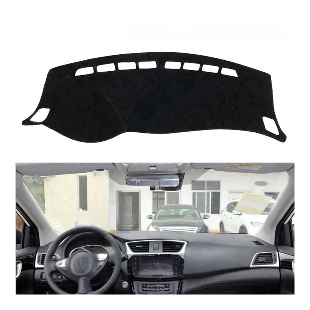 Armaturenbrett-Montagematte Für Für Sentra Für B17 2013-2019 Für Pulsar Für Sylphy Zubehör Dash Board Sonnenschirm Teppich Dashboard Abckung Schutzhülle Pad von WSNZYT