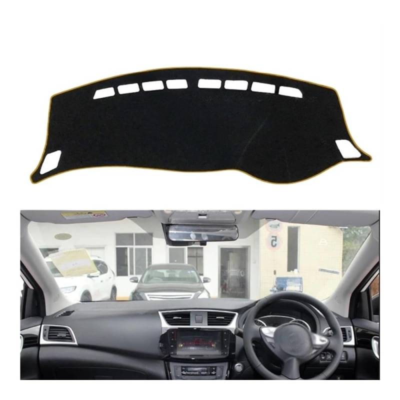 Armaturenbrett-Montagematte Für Für Sentra Für B17 2013-2019 Für Pulsar Für Sylphy Zubehör Dash Board Sonnenschirm Teppich Dashboard Abckung Schutzhülle Pad von WSNZYT