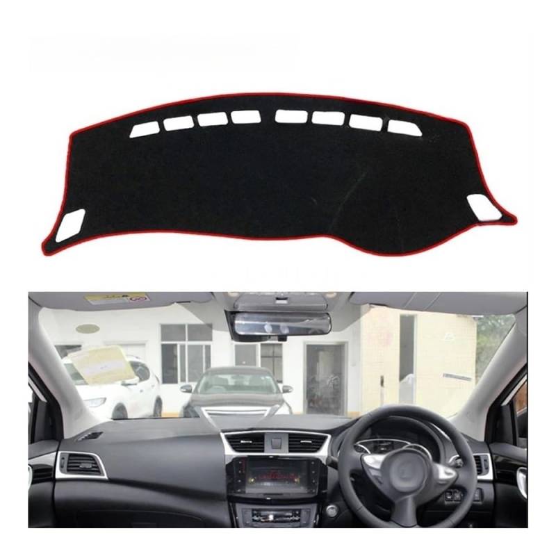 Armaturenbrett-Montagematte Für Für Sentra Für B17 2013-2019 Für Pulsar Für Sylphy Zubehör Dash Board Sonnenschirm Teppich Dashboard Abckung Schutzhülle Pad von WSNZYT