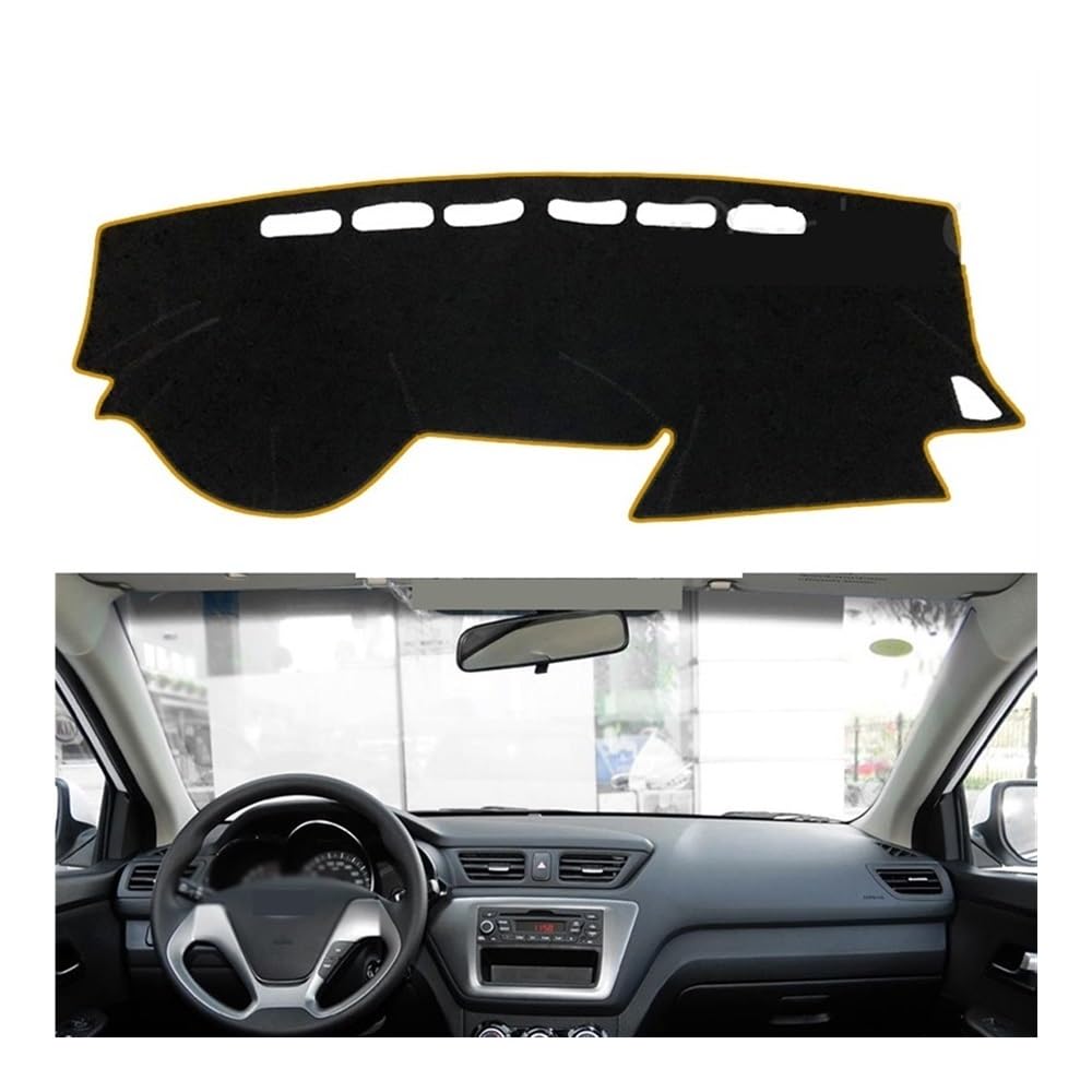 Armaturenbrett-Montagematte Für KIA Für RIO 3 Für K2 2012-2016 Anti-Slip Matte Dashboard Abckung Pad Sonnenschirm Dashmat Teppich Zubehör von WSNZYT