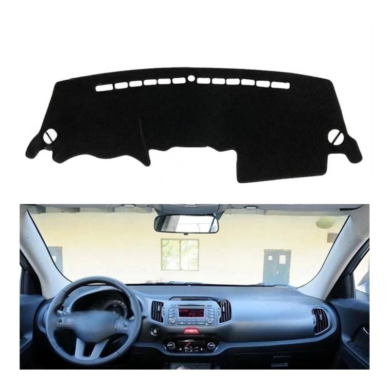 Armaturenbrett-Montagematte Für Kia Für Sportage 2011-2015 Für SL Auto Zubehör Dash Board Sunsha Teppich Dashboard Cover Schützen Pad von WSNZYT