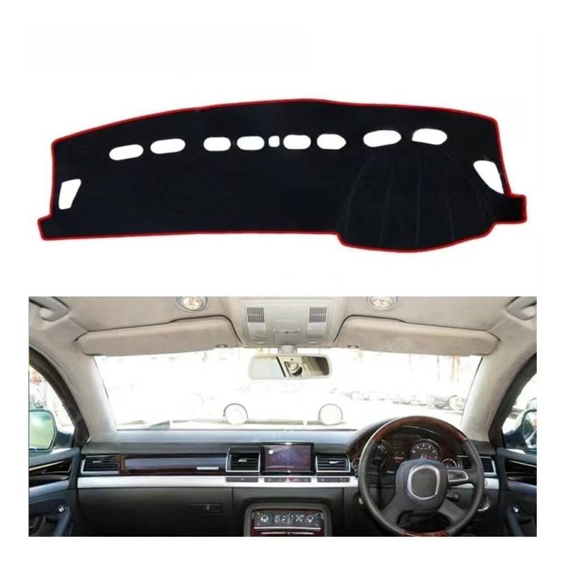 Armaturenbrett-Montagematte Polyester Für A8 Für D3 2003-2010 Für 4E Auto Zubehör Dash Board Sonnenschirm Teppich Für S-linie Dashboard Abckung Schutz Pad von WSNZYT