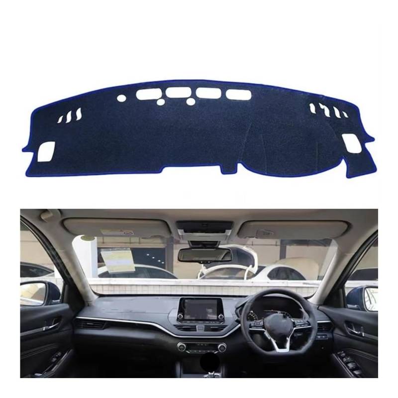 Armaturenbrett-Montagematte Polyester Für Für Altima 2019 2020 Für L34 Auto Zubehör Matte Dash Board Sonnenschirm Teppich Dashboard Cover Schutzhülle Pad von WSNZYT