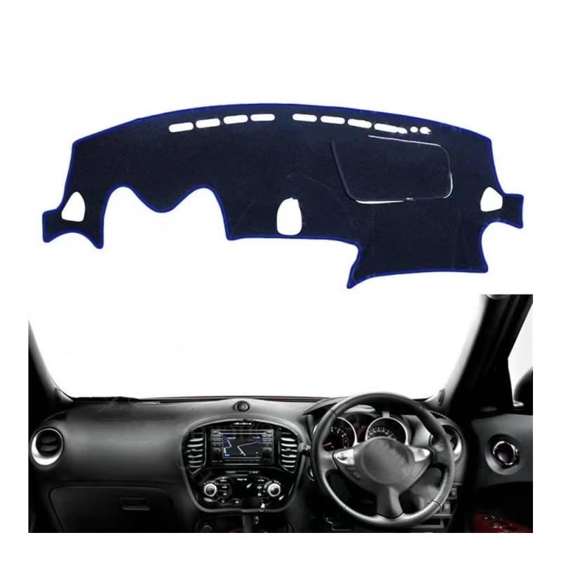 Armaturenbrett-Montagematte Polyester Für Für JUKE Für F15 2011-2019 Auto Zubehör Dash Board Sunsha Teppich Dashmat Pad Dashboard Abckung Schutz Matte von WSNZYT