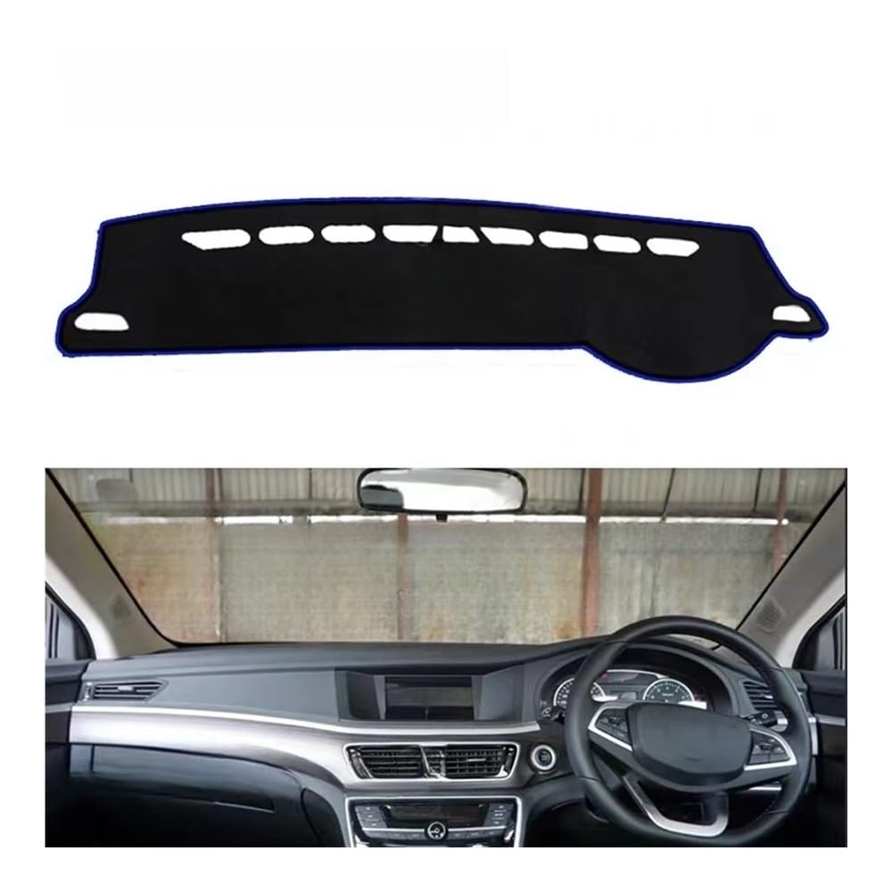 Armaturenbrett-Montagematte Polyester Für Geely Für GT Für Emgrand 2015-2018 Auto Zubehör Sonnenschirm Teppich Dashmat Dashboard Cover Schützen Pad von WSNZYT