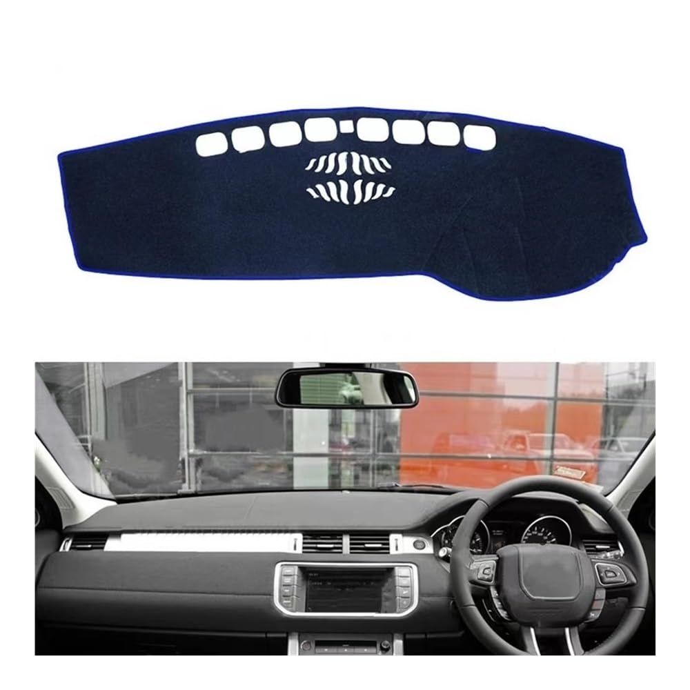 Armaturenbrett-Montagematte Polyester Für Land Für Rover Für Range Für L538 2011-2018 Zubehör Dash Board Sonnenschirm Teppich Dashboard Abckung Schutzhülle Pad von WSNZYT