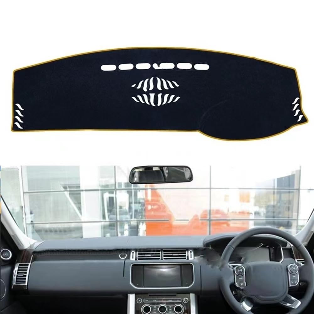 Armaturenbrett-Montagematte Polyester Für Land Für Rover Für Range Sport Für L494 2014-2019 Zubehör Dash Board Sunsha Teppich Dashboard Abckung Schutz Pad von WSNZYT