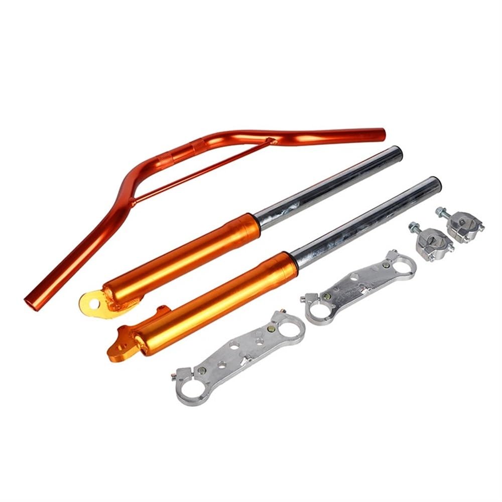 Fahrrad Feder Stoßdämpfer Motorrad 22mm 7/8 "Aluminium Lenker Vorne Stoßdämpfer Suspension Kit Für 47cc 49cc Dirt Pit Bike Moped Superbike von WSNZYT