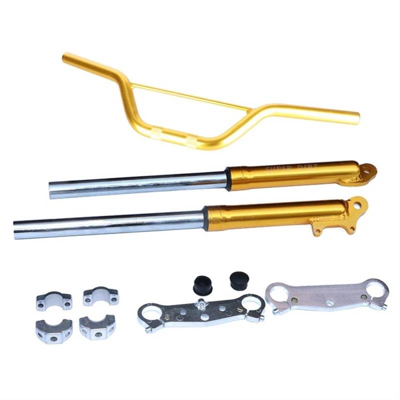 Fahrrad Feder Stoßdämpfer Motorrad 22mm 7/8 "Aluminium Lenker Vorne Stoßdämpfer Suspension Kit Für 47cc 49cc Dirt Pit Bike Moped Superbike von WSNZYT