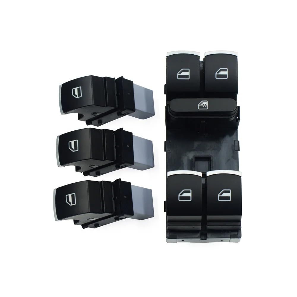 Fensterheber Schalter 5ND959857 Power Fenster Master Switch Control Taste Für Tiguan Für Golf Für GTI MK5 MK6 Für Passat B6 Schalter Fensterheber von WSNZYT