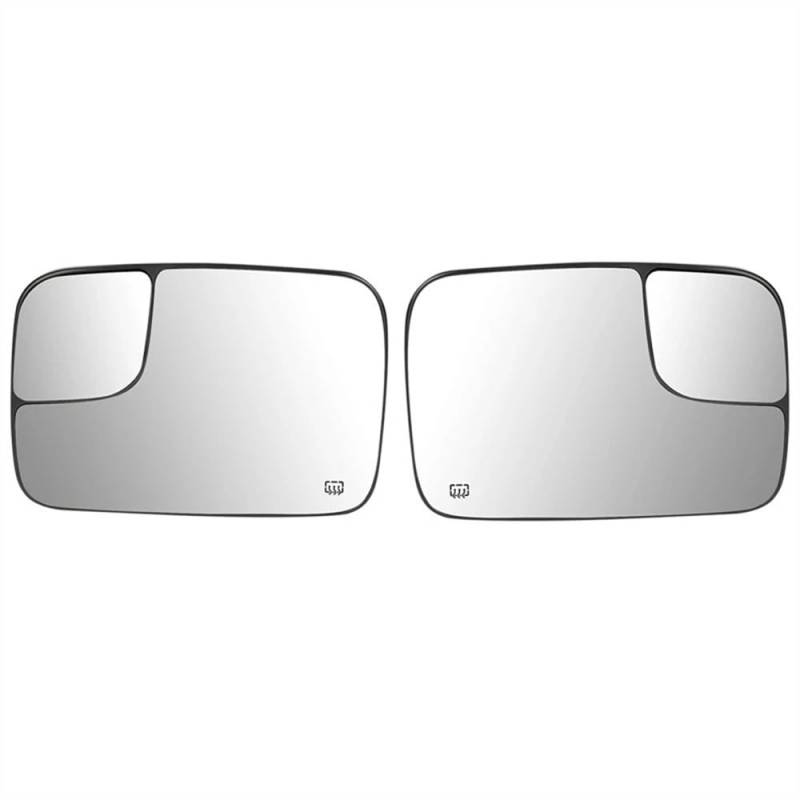 Spiegelglas Ersatz Auto-Seitenflügel-Rückspiegelglas mit totem Winkel-Eckglas für Ram 2500 für Laramie für SLT für ST 2005 2006 2007 2008 von WSNZYT