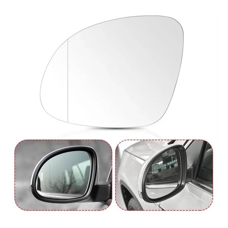 Spiegelglas Ersatz Links Rechts Seite Rückspiegel Flügel Spiegel Glas Für Für Tiguan 2009 2010 2011 2012 2013 2014 2015 2016 2017 Auto Zubehör von WSNZYT