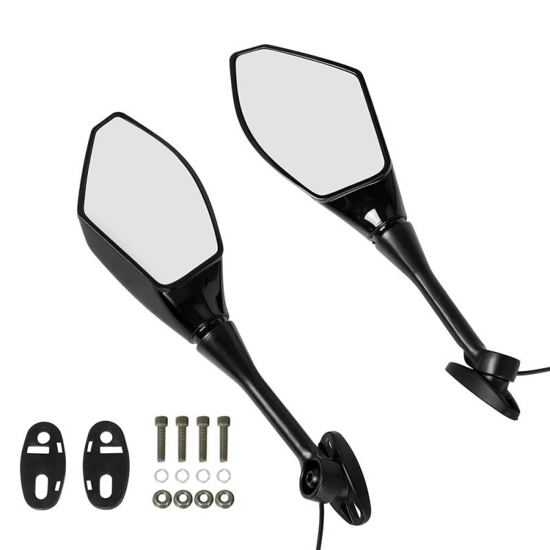 WSNZYT Seitenspiegel Motorrad 2PCS Motorrad Blinker Rearview Außenspiegel Sport Fahrrad Licht Für CBR 600 1000 RR CBR300R CBR500R CBR250R von WSNZYT