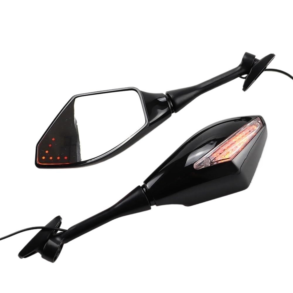 WSNZYT Seitenspiegel Motorrad 2PCS Motorrad Blinker Rearview Außenspiegel Sport Fahrrad Licht Für CBR 600 900 RR CBR300R CBR500R CBR250R von WSNZYT