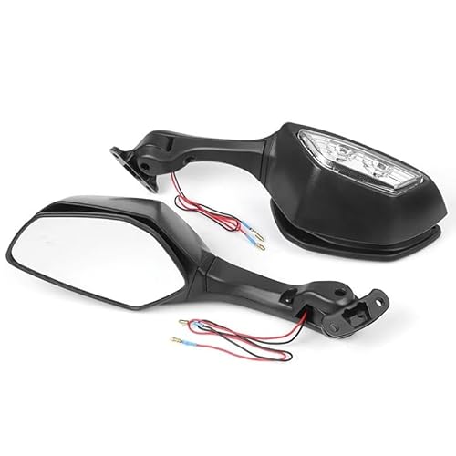 WSNZYT Seitenspiegel Motorrad Motorrad Rückspiegel Blinker Licht Rückspiegel für Ka&wasaki Für Ninja ZX-10R ZX10R ZX 10R 2012 2013 2014 2015 von WSNZYT