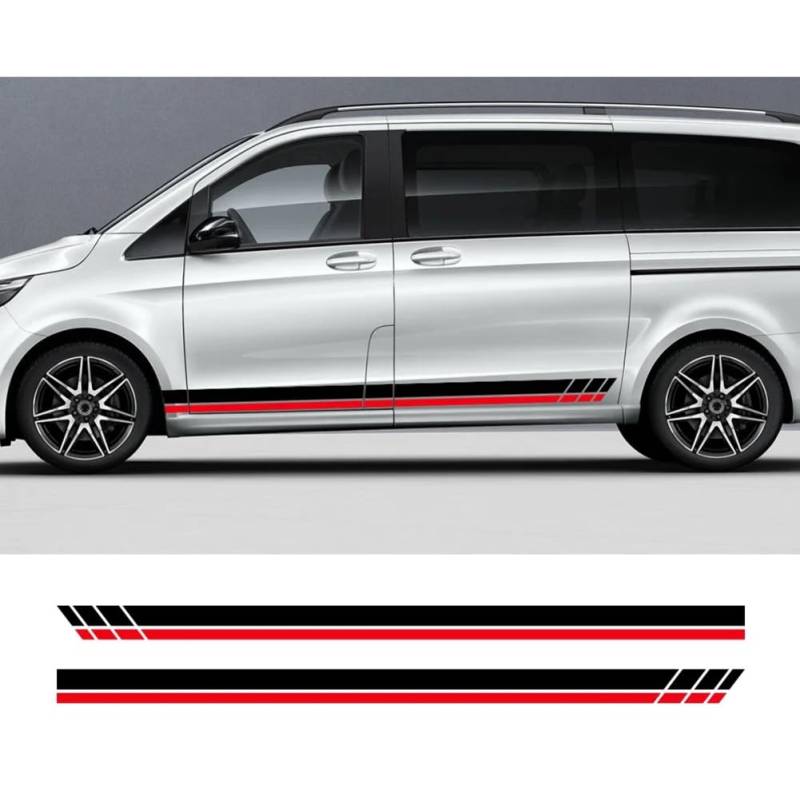 Dekoraufkleber für Autotürseiten, für M=ercedes B=ENZ Vito Viano V-Klasse W447 W639 Van Stripes Vinyl-Aufkleber Auto-Tuning-Zubehör von WSOGYDOTX