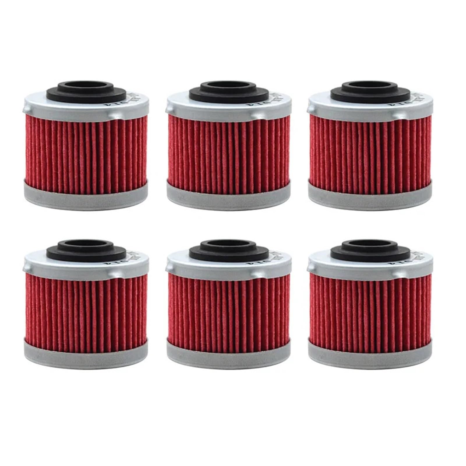 Hochleistungs-Powersports-Patronenölfilter for 125200 Motorrad-Ölfilter(6PCS) von WSTEWOO