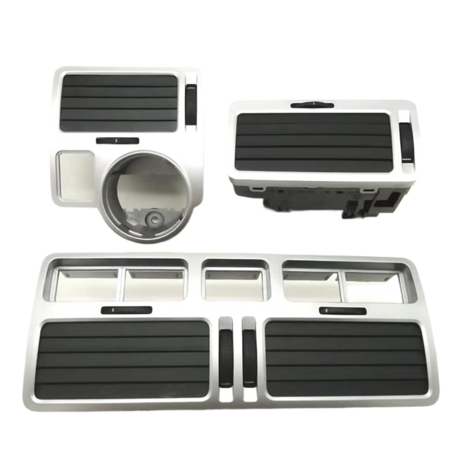 A/C Klimaanlage Steckdose Für VW Für Bora Für Golf 4 Instrument Air Outlet Zentrale Klimaanlage Air Outlet, EIN Set Air Outlet Silber Klimaanlage Vents von WSUMKH