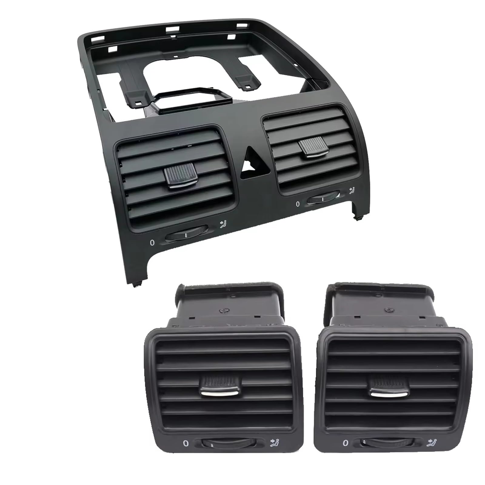 A/C Klimaanlage Steckdose Für VW Für Jetta MK5 Für Golf 5 Für Kaninchen Schwarz Dash Board Auto Zubehör Air Outlet Vent 1K0819728 1K0819703 1K0819704 1K0819203 Klimaanlage Vents von WSUMKH