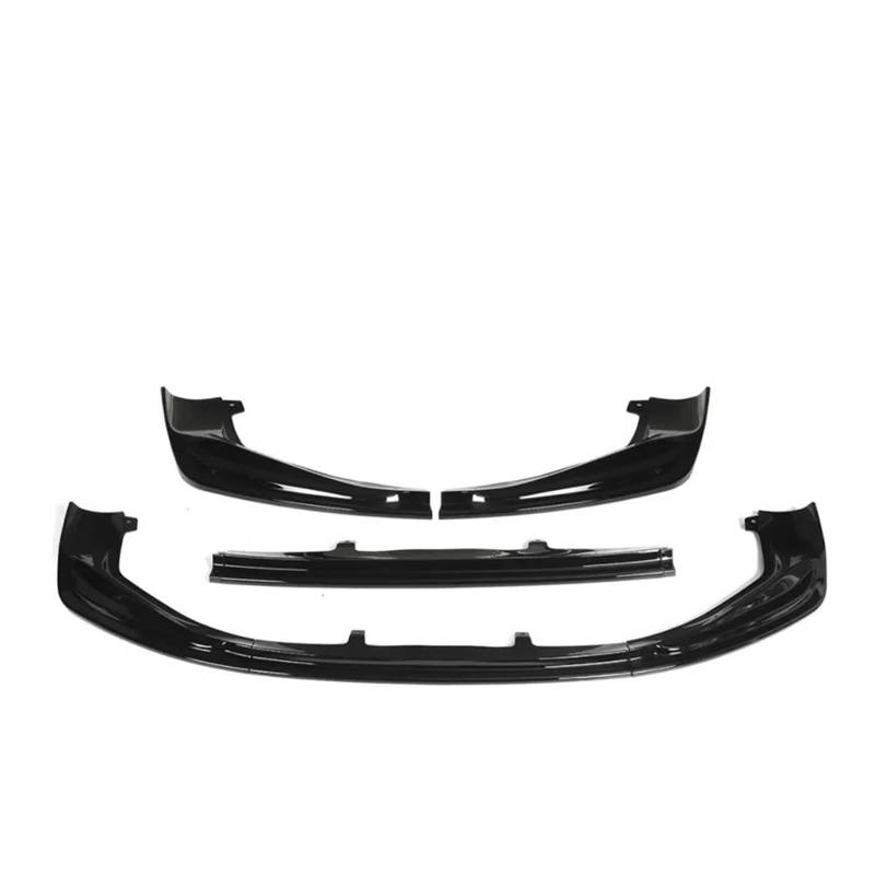 Auto-Frontspoiler 3 Stück Für Lexus IS250/350/200T/300 Für AWD Für F-Sport 2014 2015 2016 Carbon Fiber Front Bumper Lip Splitter Diffusor Spoiler Kinn Body Kit Front Spoiler Lippe(Glossy Black) von WSUMKH