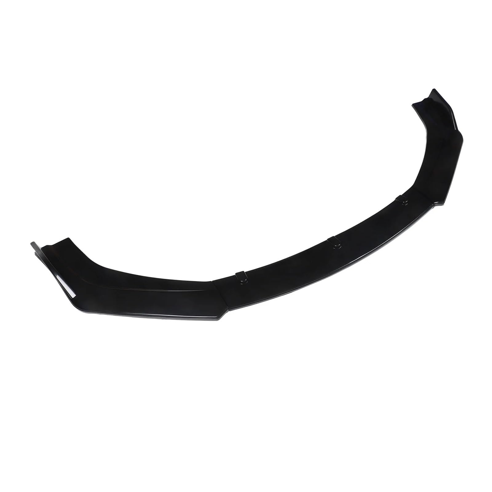 Auto-Frontspoiler 3-teiliges Universal-Frontstoßstangen-Lippensplitter-Kit, Glänzendes Schwarz, Hochfestes Frontspoiler-Body-Kit Front Spoiler Lippe von WSUMKH