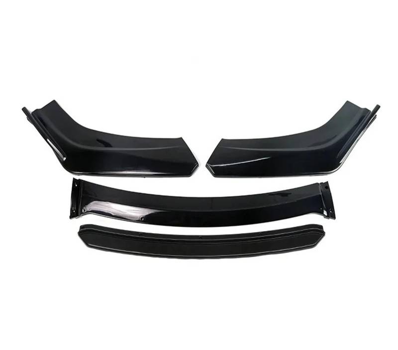 Auto-Frontspoiler 4 Teile/Satz Universal Auto Außen Teile Auto Front Lip Splitter Abnehmbare Stoßstange Kinn Spoiler Front Spoiler Lippe(Matt-schwarz) von WSUMKH