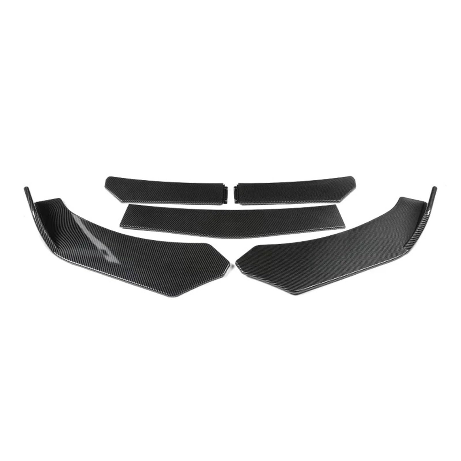 Auto-Frontspoiler 5 Teile/Satz Verbesserte Front Stoßstange Schaufel Mit Abgestuftem Design ABS Material Auto Zubehör Zubehör Front Spoiler Lippe(5Pcs Carbon Fiber) von WSUMKH