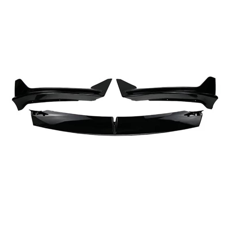 Auto-Frontspoiler Frontschürze Front Lippe Für Tesla Für Modell Y 2017 2018 2019 2020 2021 2022 2023 2024 Front Schaufel Kit Limousine Körper Spoiler Splitter Kit Front Spoiler Lippe(Bright Black) von WSUMKH