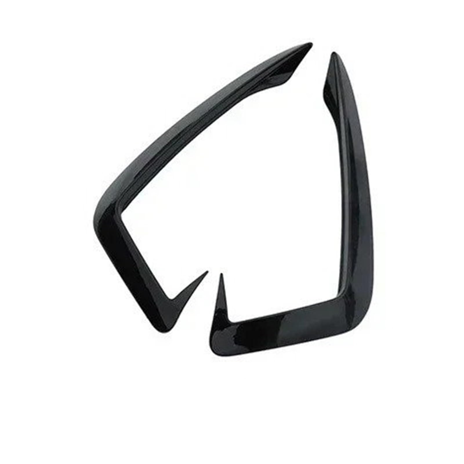 Auto-Frontspoiler Für A4 B9 2017 2018 2019 Auto Vorderen Stoßfänger Wind Messer Grille Trim Abdeckung Nebel Lampe Streifen Aufkleber Körper Kits Tuning Zubehör Front Spoiler Lippe(A Model Black) von WSUMKH