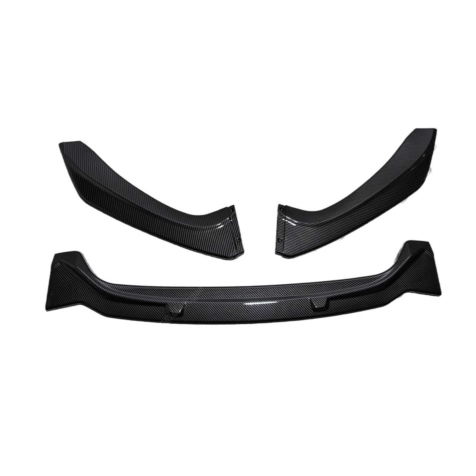 Auto-Frontspoiler Für F20 F21 Sport Stil 118i 120d 120i M135i M140i 2015 2016 2017 2018 2019 Für LCI Frontschürze Lip Spoiler Splitter Diffusor Bodykit Front Spoiler Lippe(Carbon Look) von WSUMKH