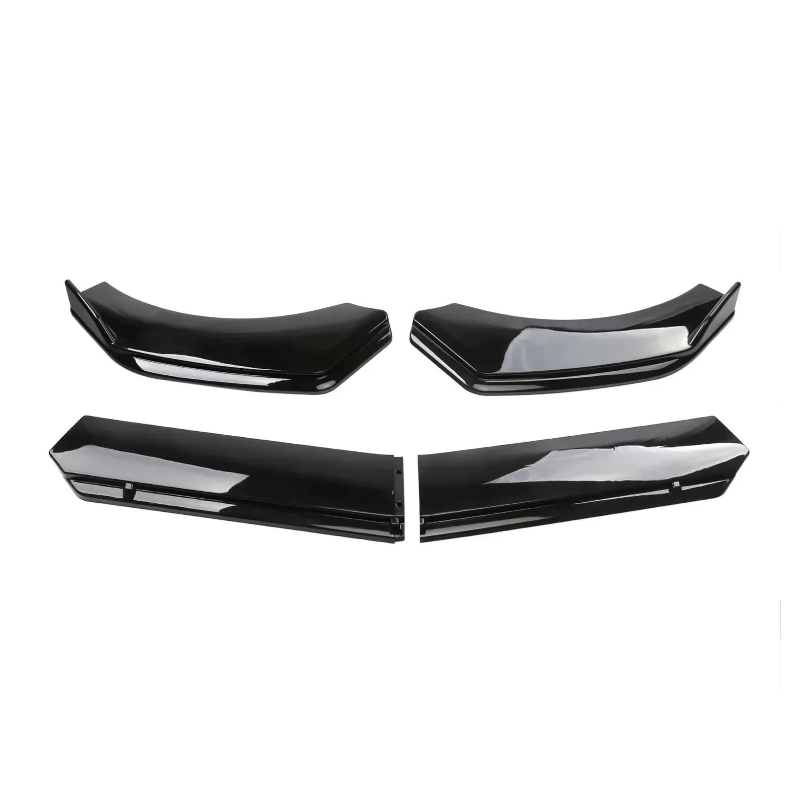 Auto-Frontspoiler Für FIAT Für 500 595 Für Abarth Auto Vorderen Stoßfänger Kinn Lip Spoiler Body Kits Splitter Rock Diffusor Schutz Schutz Deckt Front Spoiler Lippe(Glossy Black) von WSUMKH