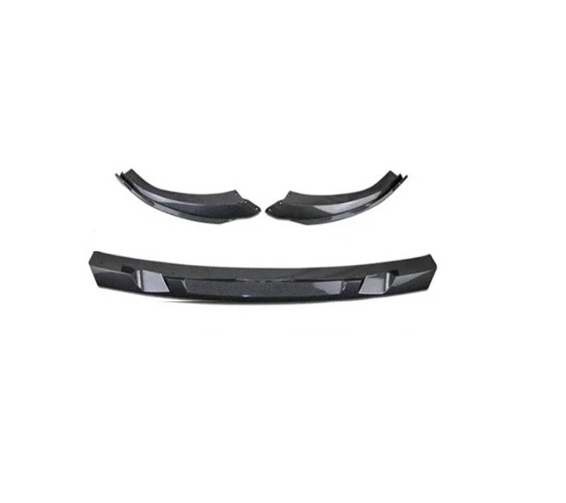 Auto-Frontspoiler Für Kia EV6 2022 2023 2024 Front Lip Splitter ABS Frontschürze Lip Spoiler Air Dam Seite Körper Kit Zubehör Front Spoiler Lippe(Kohlefaser) von WSUMKH