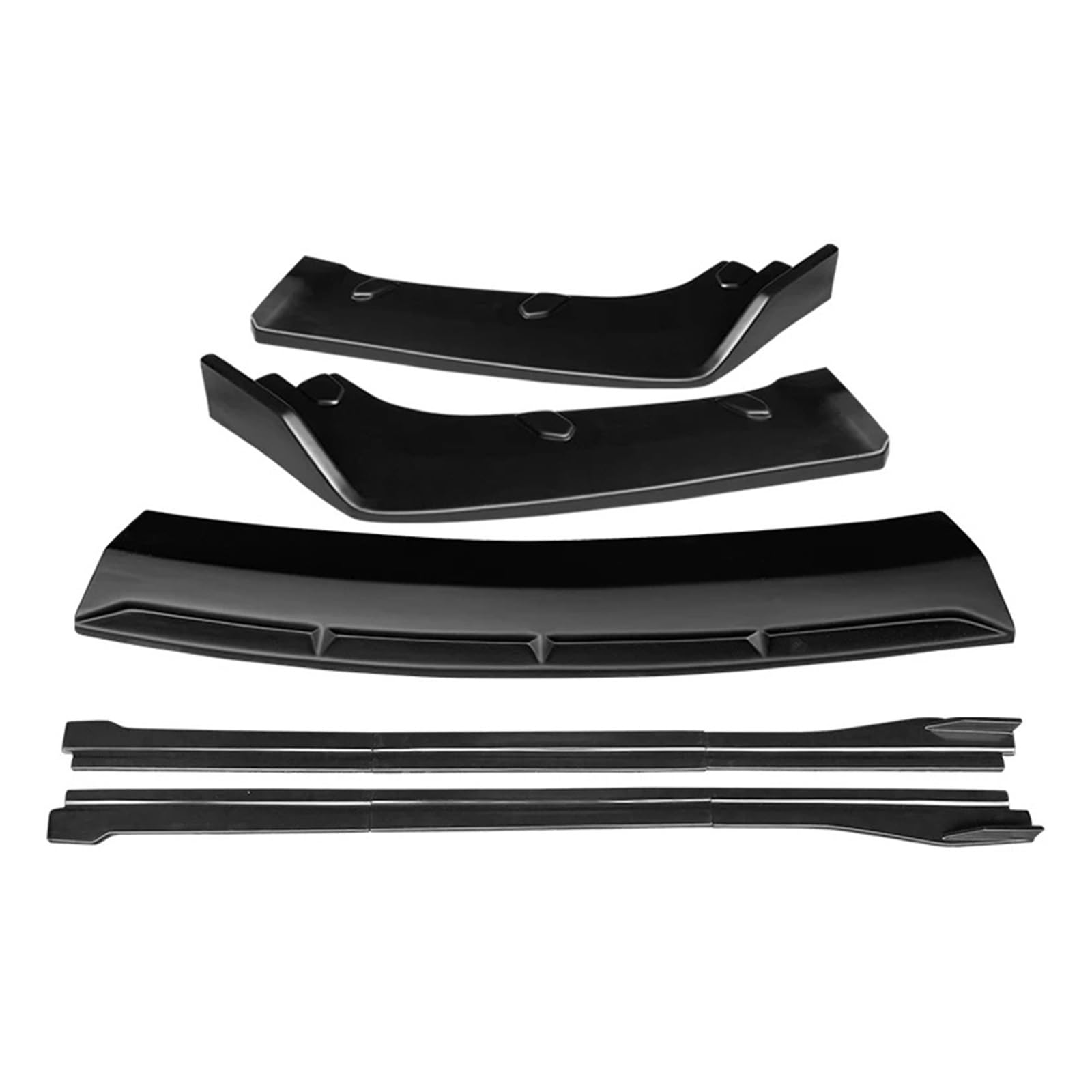 Auto-Frontspoiler Für Macan 2018 2019 2020 2021 Auto Front Stoßstange Splitter Lip Body Kit Spoiler Seite Röcke Extensions Zubehör ABS Front Spoiler Lippe(Matt-schwarz) von WSUMKH