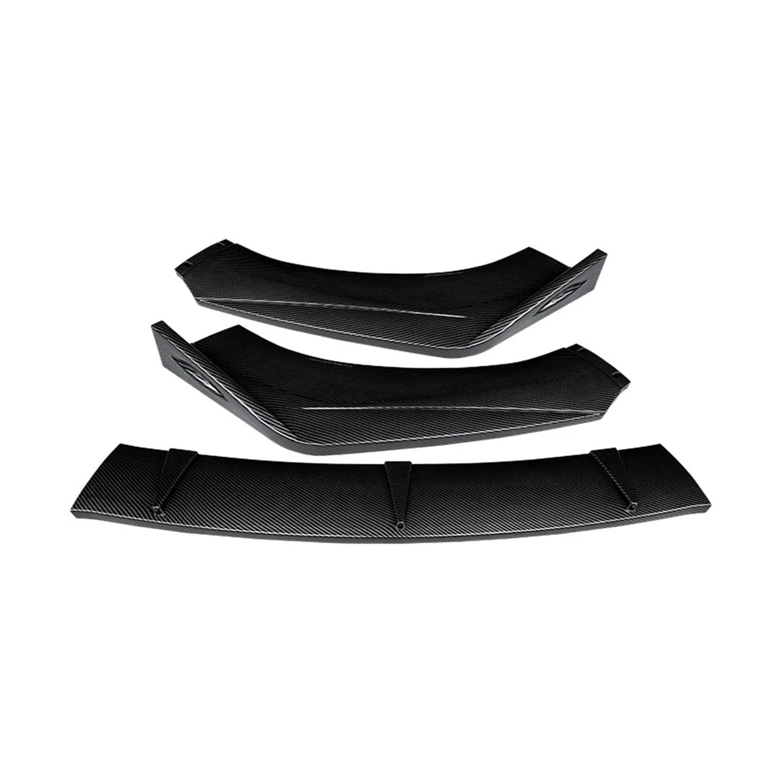 Auto-Frontspoiler Für Peugeot 508 2019 2020 2021 2022 Frontschürze Spoiler Schutz Platte Lip Typ Für DGS Körper Kit Splitter Carbon Oberfläche Kinn Schaufel Front Spoiler Lippe(Kohlefaser-Optik) von WSUMKH