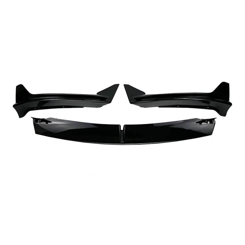 Auto-Frontspoiler Für Tesla Für Modell 3 Highland 2017 2018 19 2020 2021 2022 2023 2024 Frontschürze Vorne Lip Vorne Schaufel Kit Limousine Körper Spoiler Splitter Kit Front Spoiler Lippe(Bright Black von WSUMKH