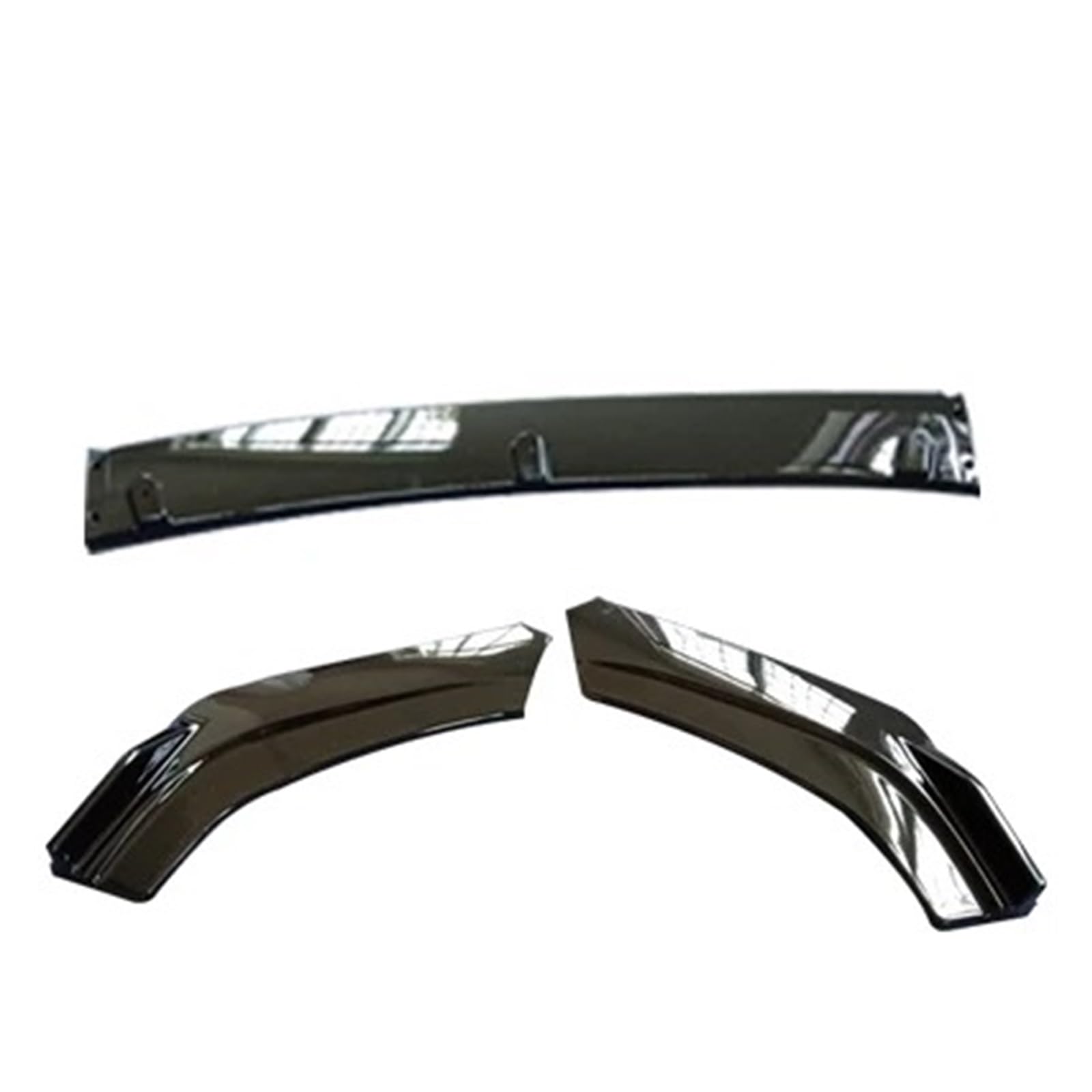 Auto-Frontspoiler Für Tiida 2011 2012 2013 2014 Frontschürze Spoiler Schutz Platte Lip Body Kit Carbon Oberfläche Auto Dekorative Streifen Kinn Schaufeln Front Spoiler Lippe(Glose Black) von WSUMKH