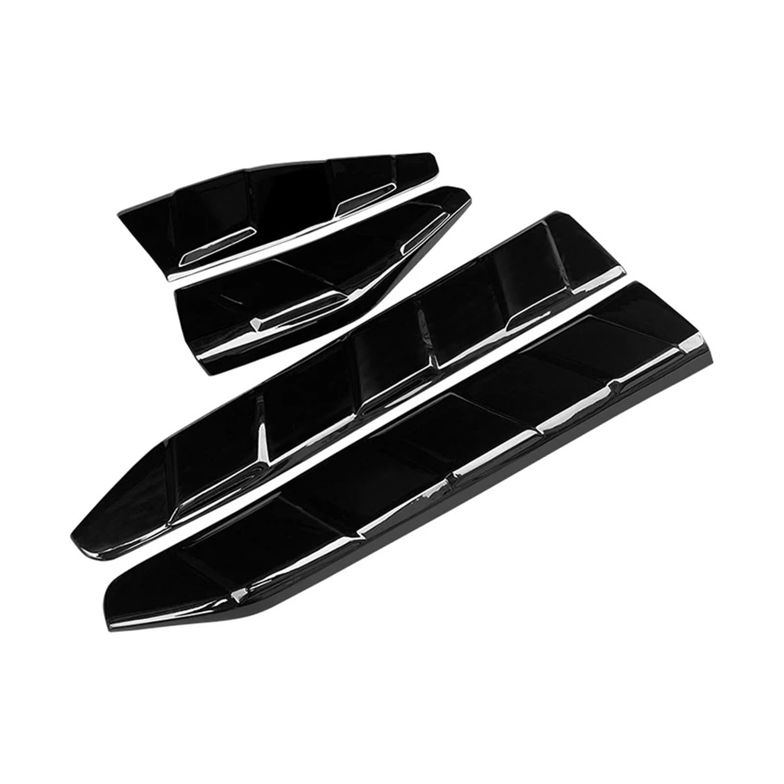 Auto-Frontspoiler Für Toyota Für CHR 2018 2019 2020 2021 2022 2023 Auto Körper Kit Tür Schutz Dekorative Außen Upgrade Carbon Faser Look Zubehör ABS Front Spoiler Lippe(Gloss Black) von WSUMKH