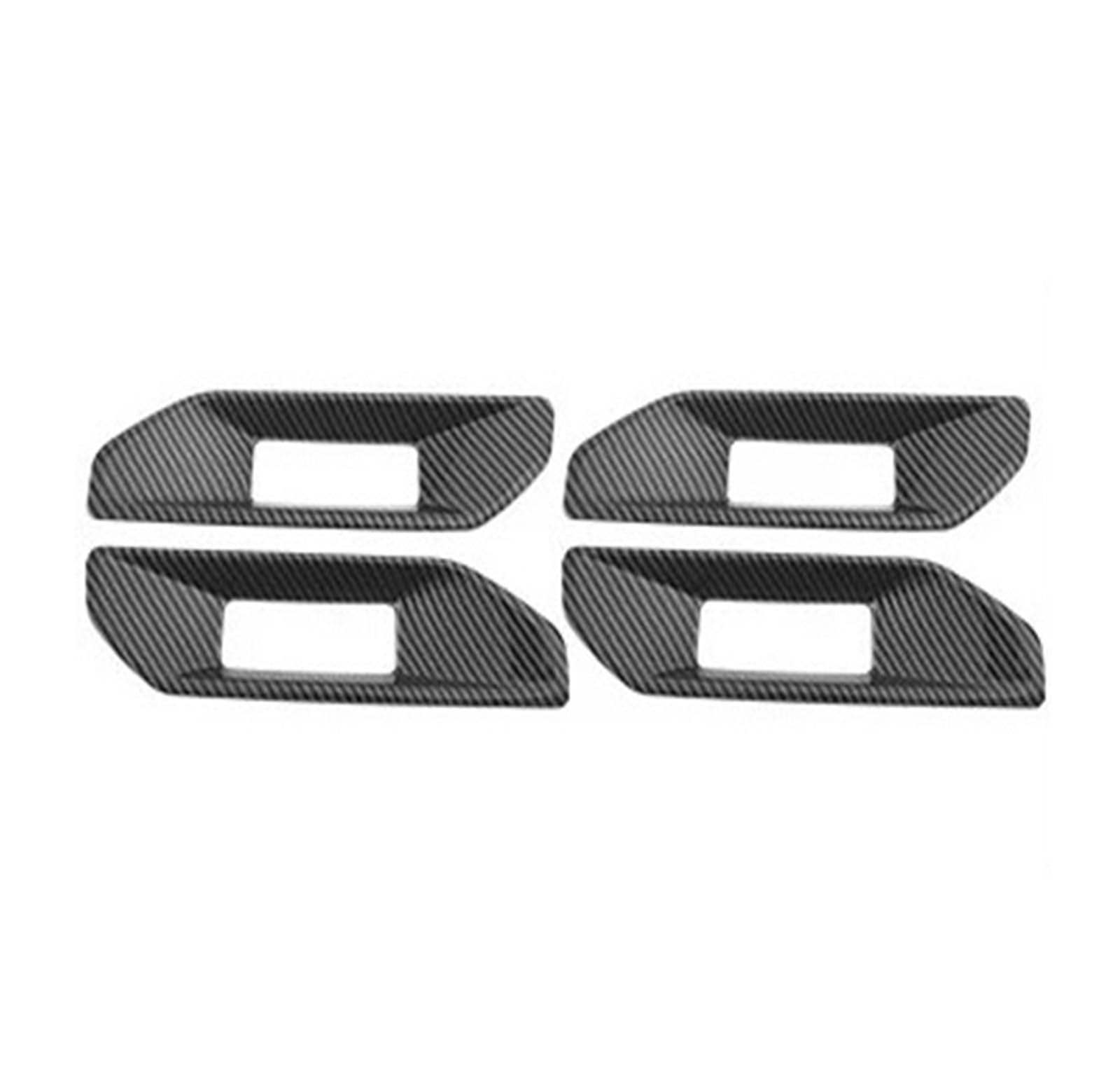 Auto Innendekoration Interieur Dekor Auto Zubehör Für Ford Für Ranger T9 2023 + Carbon Look Auto Seite Tür Innen Abdeckung Panel Trim Dekoration(Inner Door Handle) von WSUMKH