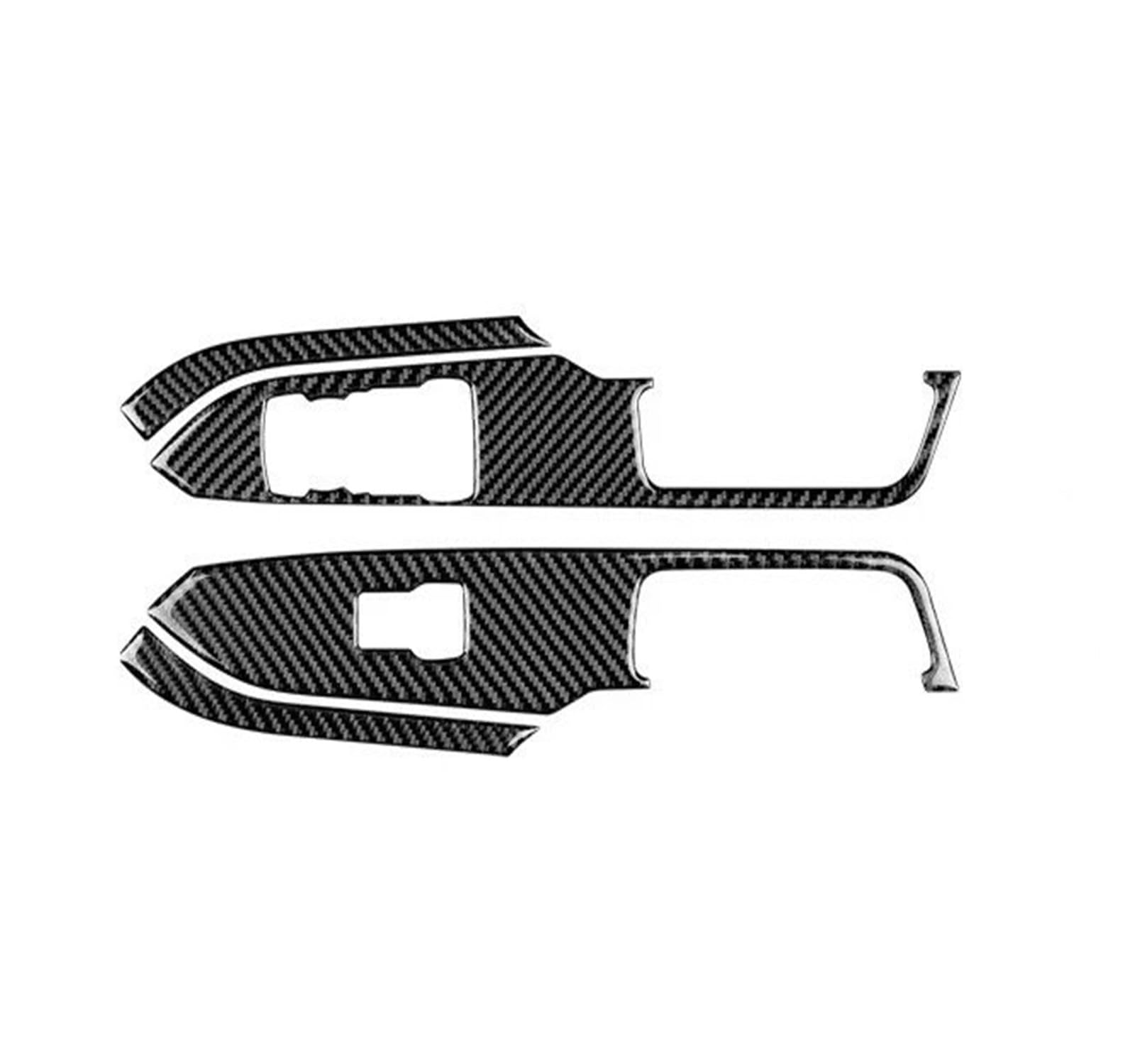 Auto Innendekoration Interieur Dekor Auto Zubehör Real Carbon Fiber Für Ford Für Mustang 2015 2016 2017 2018 2019 2020 2021 2022 2023 Panel Aufkleber Innen Trim(Soft Carbon Fiber G) von WSUMKH