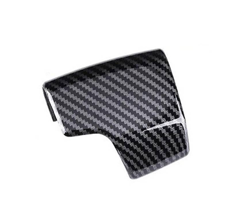 Auto Innendekoration Interieur Dekor Für A6 Für A6L 2018 2019 2020 2021 2022 2023 2024 Leder Carbon Faser Innenräume Armlehne Deckel Schaltknauf Overlay Panel Shell(Carbon Fiber Knob) von WSUMKH