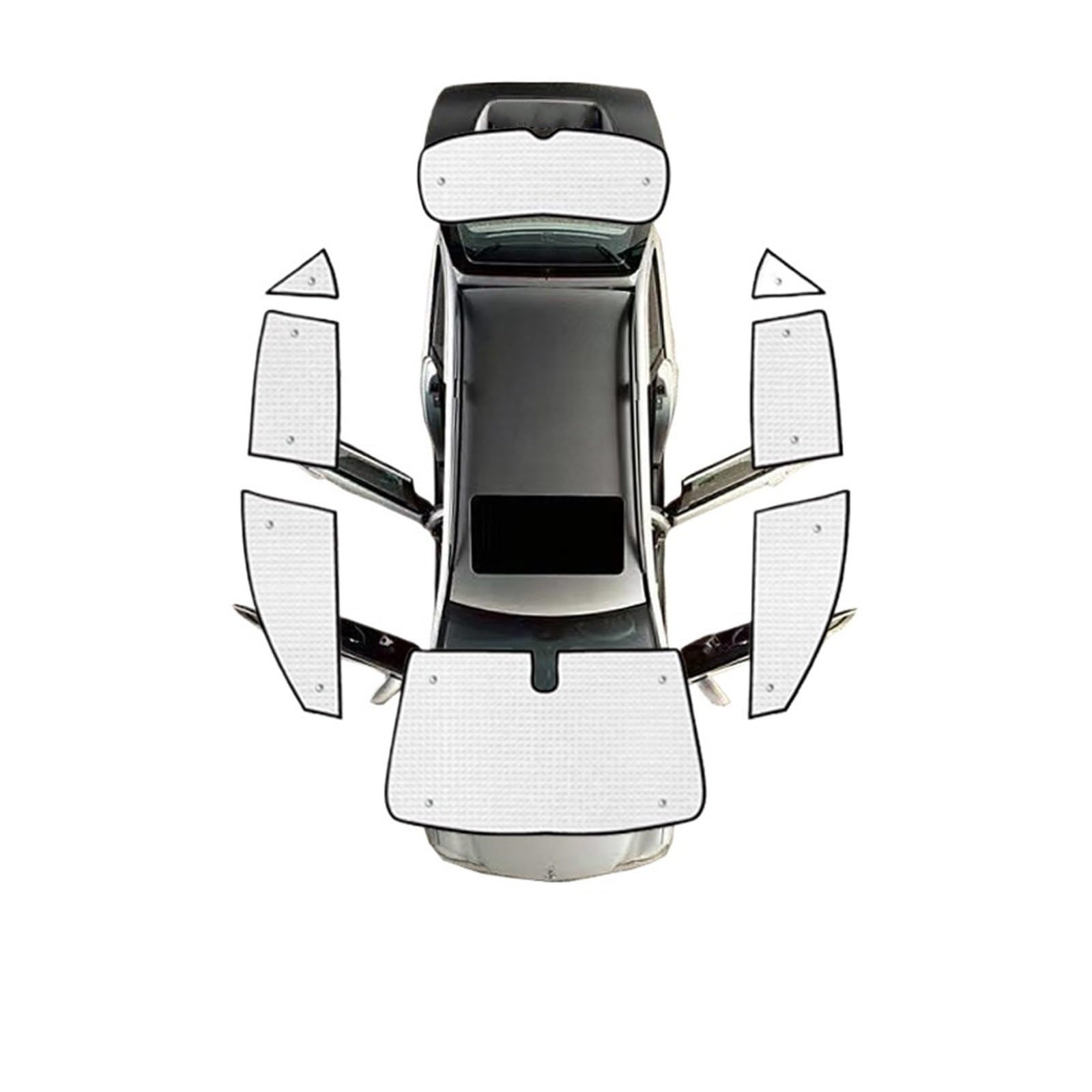 Autofenster Für Citroen DS7 DS 7 Crossback 2018~2023 Auto Vollständige Abdeckung Sonnenschutz Windschutzscheibe Seite Fenster Schützen Visier Sonnenblende(All Sunshades) von WSUMKH