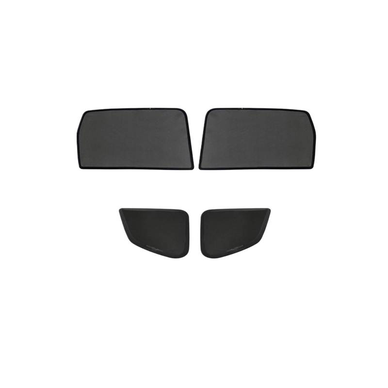 Autofenster Für Geely Für Geometrie C 2020 2021 2022 2023 2024 Magnetische Auto Fenster Sonnenschutz Beifahrerseite Auto Fenster Vorhänge Sonnenblende(4PCS Rear Triangle) von WSUMKH