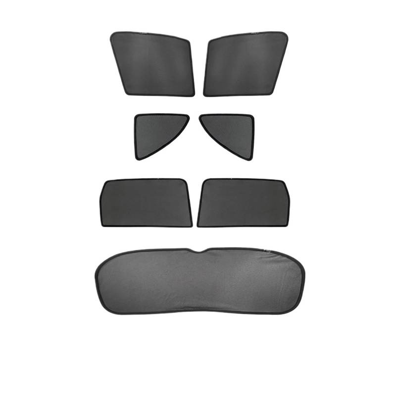 Autofenster Für Hyundai Für Tucson 2015 2016 2017 2018 2019 2020 Magnetische Auto Windows Sommer Sonnenschirme Passagier Baby Fenster Vorhänge Sonnenblende(7PCS Whole Set) von WSUMKH