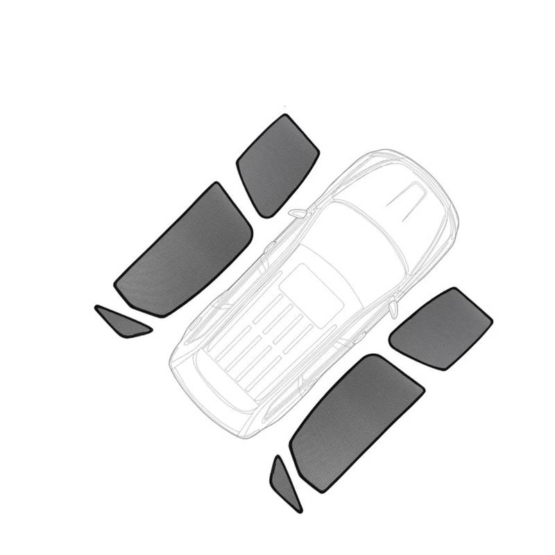 Autofenster Für KIA Für Sorento Für MQ4 2021 2022 2023 2024 Magnetische Auto Sonnenschutz Schild Frontscheibe Vorhang Hinten Seite Fenster Sonnenschutz Visier Sonnenblende(6PCS Side Windows) von WSUMKH