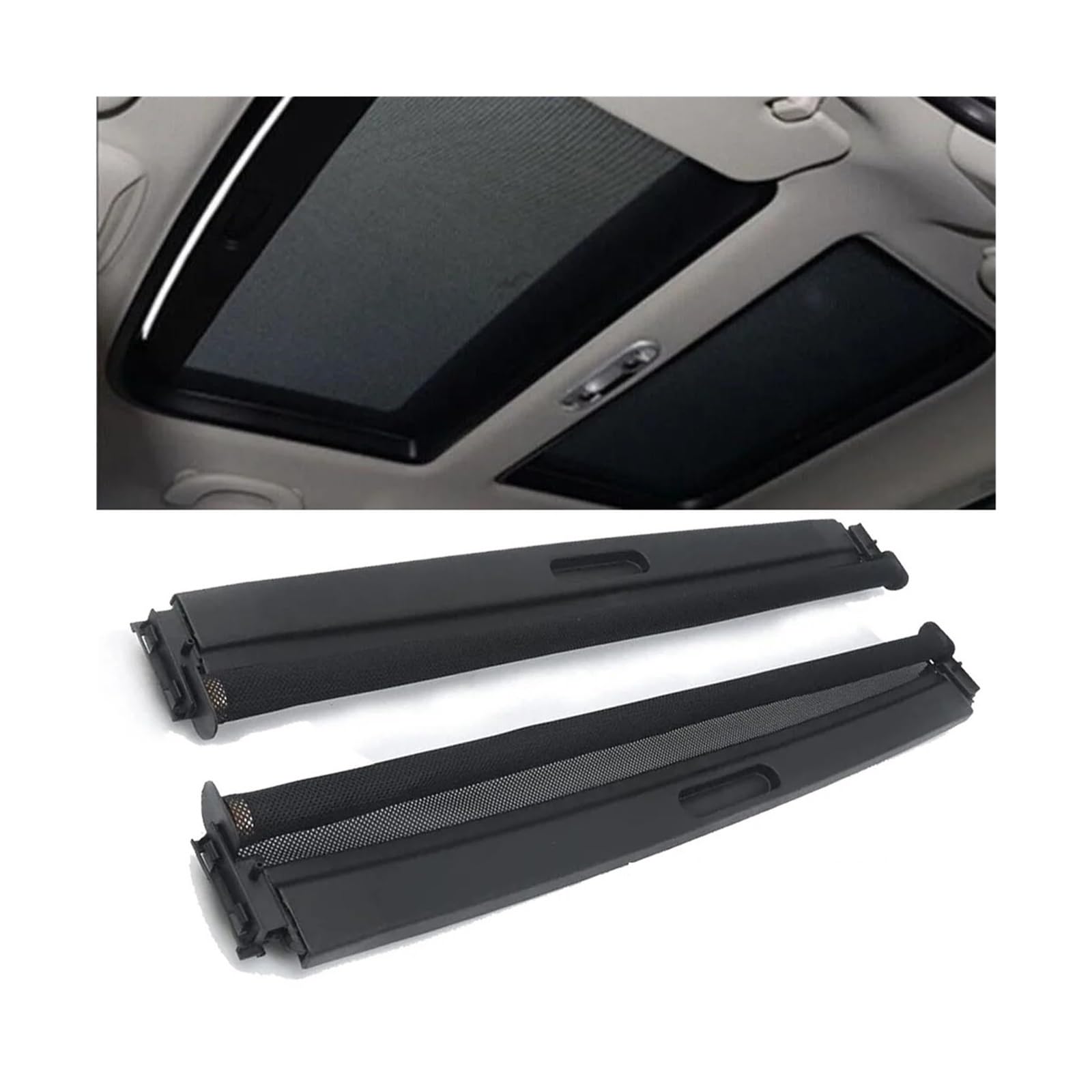 Autofenster Für Mini Für Clubman Für Countryman R55 R56 R60 Für Cooper One JCW Auto Schiebedach Sonnenschirm Vorhang Abdeckung 54102755849 54102757016 Sonnenblende(1 Paar) von WSUMKH