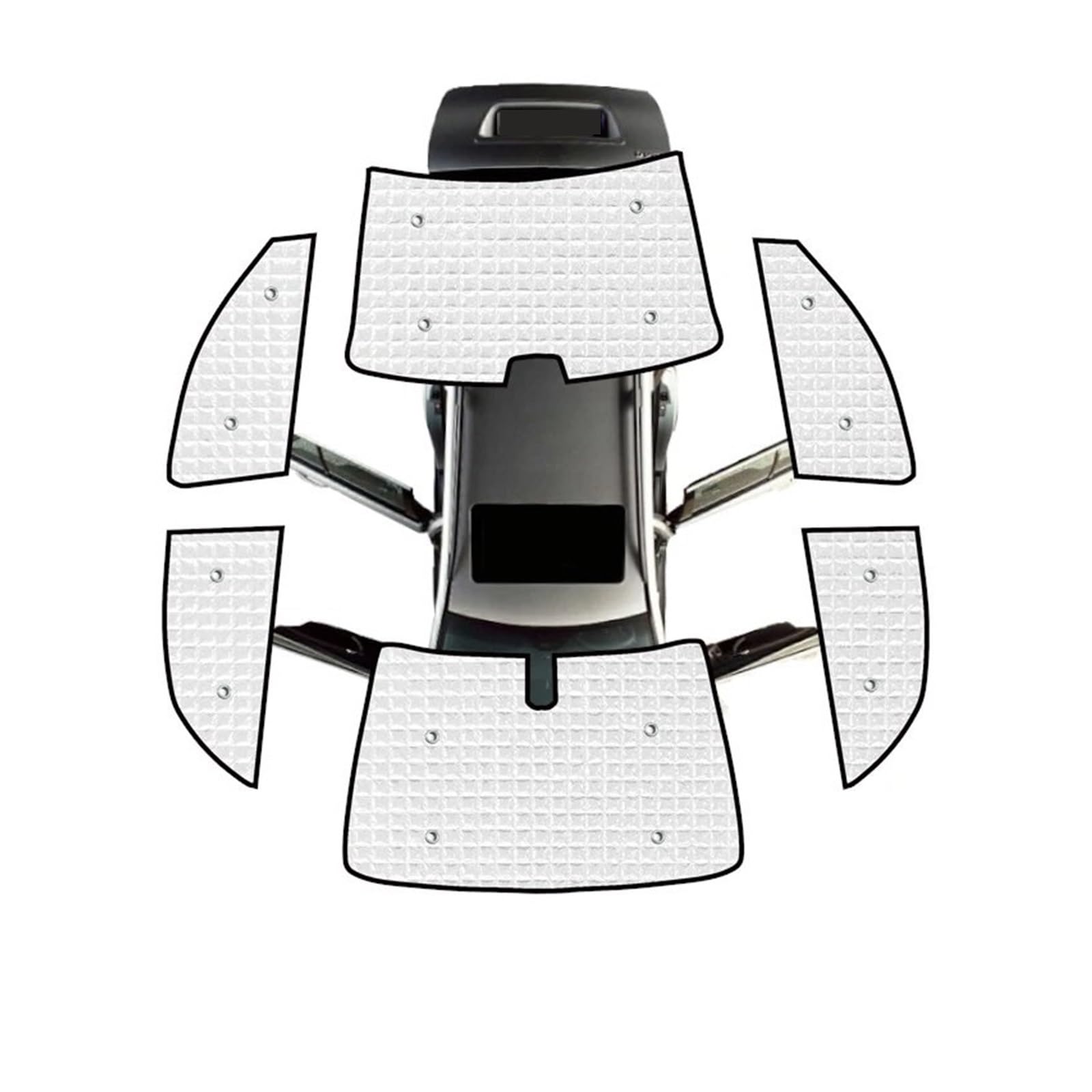 Autofenster Für Toyota Für Corolla Für E140 Für E150 2007~2013 Auto Voller Sonnenschirm Sonnenschutz Sonnenschirm Fenster Aufkleber Visier Sonnenblende(All Windows) von WSUMKH