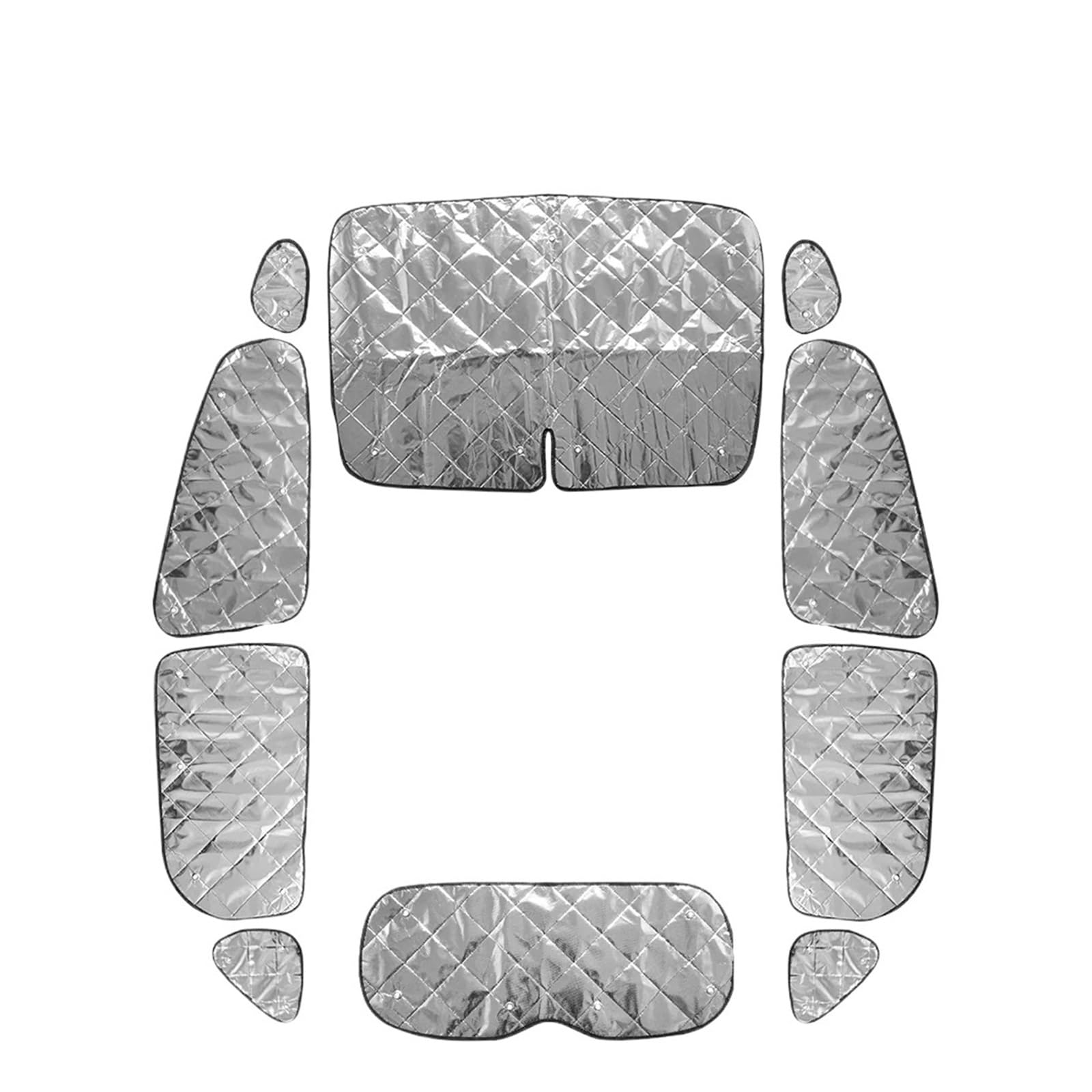 Autofenster Für Toyota Für Prius Α Alpha 40 Serie Silber Sonnenschirm Struktur Spezifische 4 Schichten Hitzebeständige Schattierung Auto Modell Wärmedämmung 10P Sonnenblende von WSUMKH